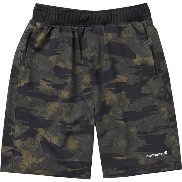 Carhartt Other - Carhartt camoflage green boys loose fit work shorts